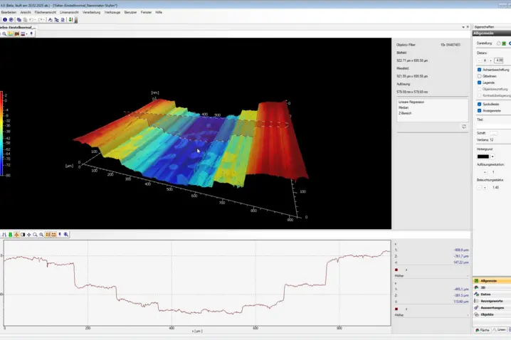Nano steps resolved standard surface