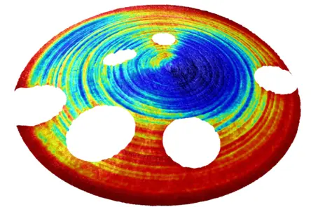 Optical Profilometer measurement: Flatness parallelism