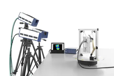 Automated modal tests with RoboVib® Bench